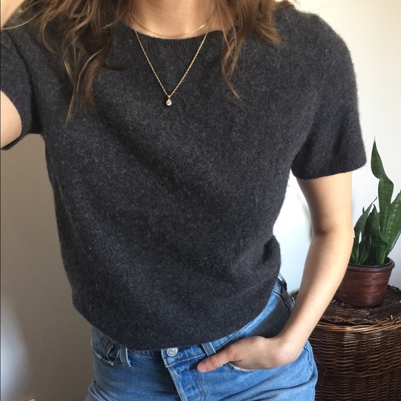 RALPH LAUREN cashmere sweater short sleeves soft - Picture 1 of 6